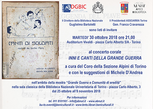 concerto corale-invito 30 ottobre ore 21 – auditorium Vivaldi bis
